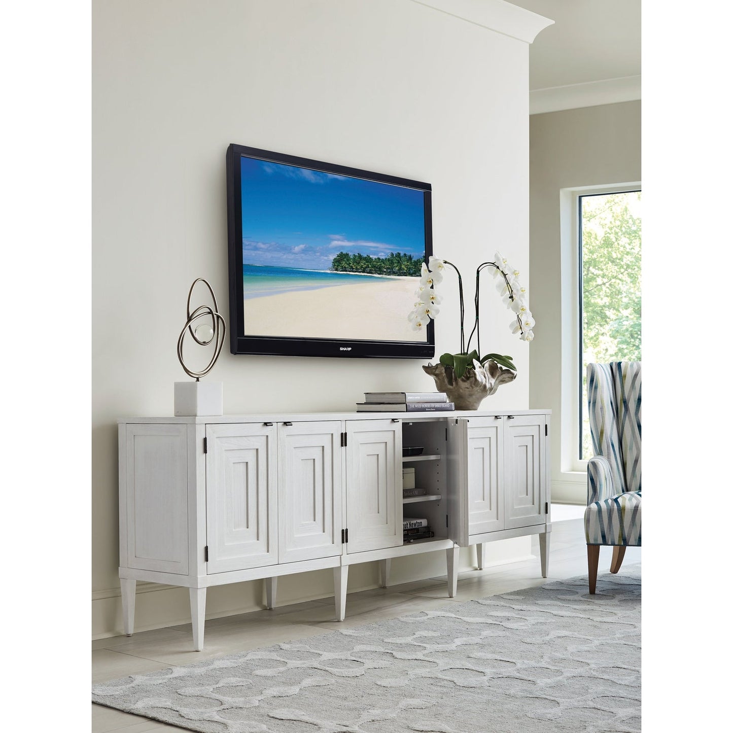 Sligh Sanibel Clearwater Long Media Console