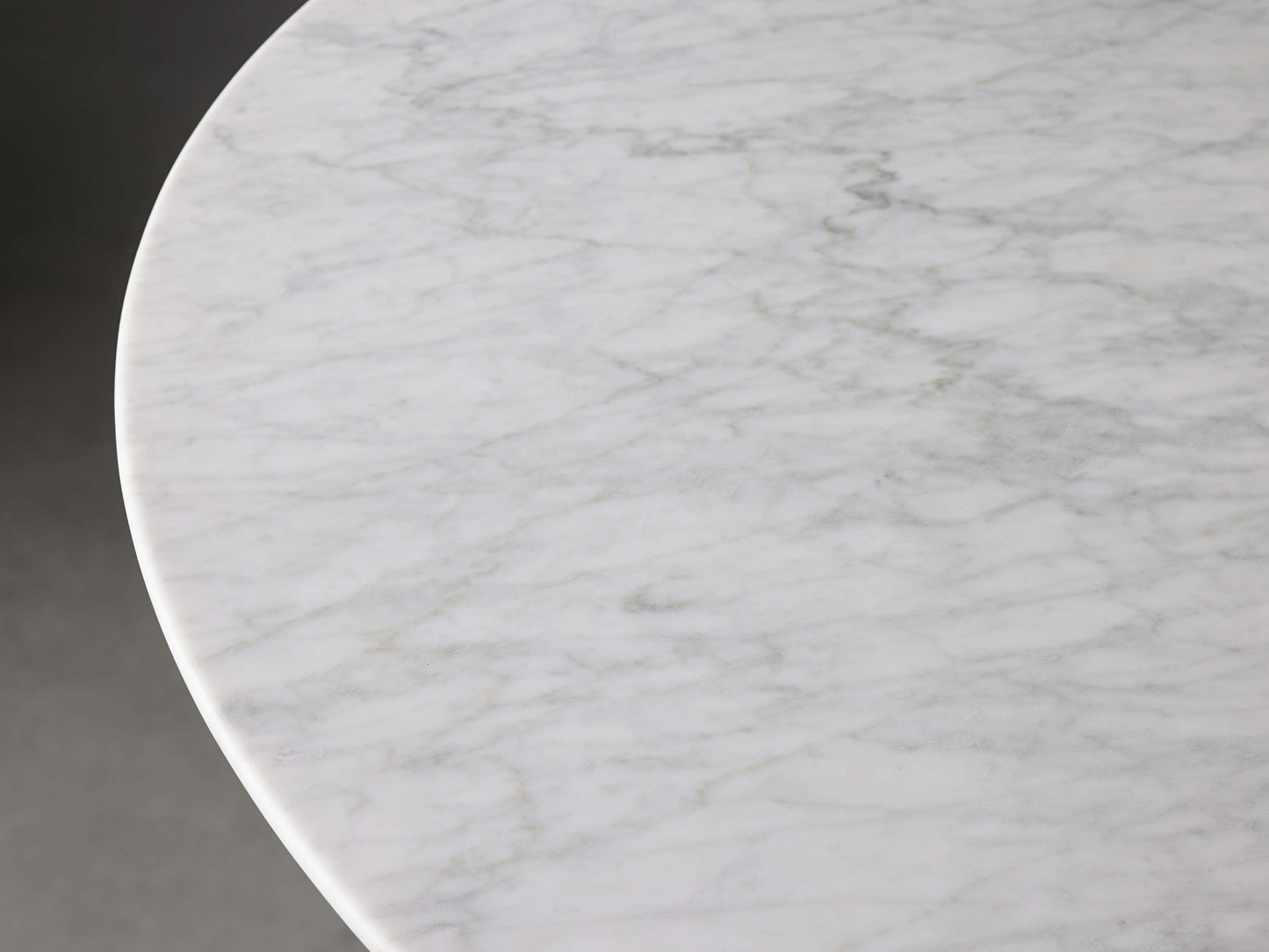 Saint Germain Round Stone Coffee Table with Clement Base