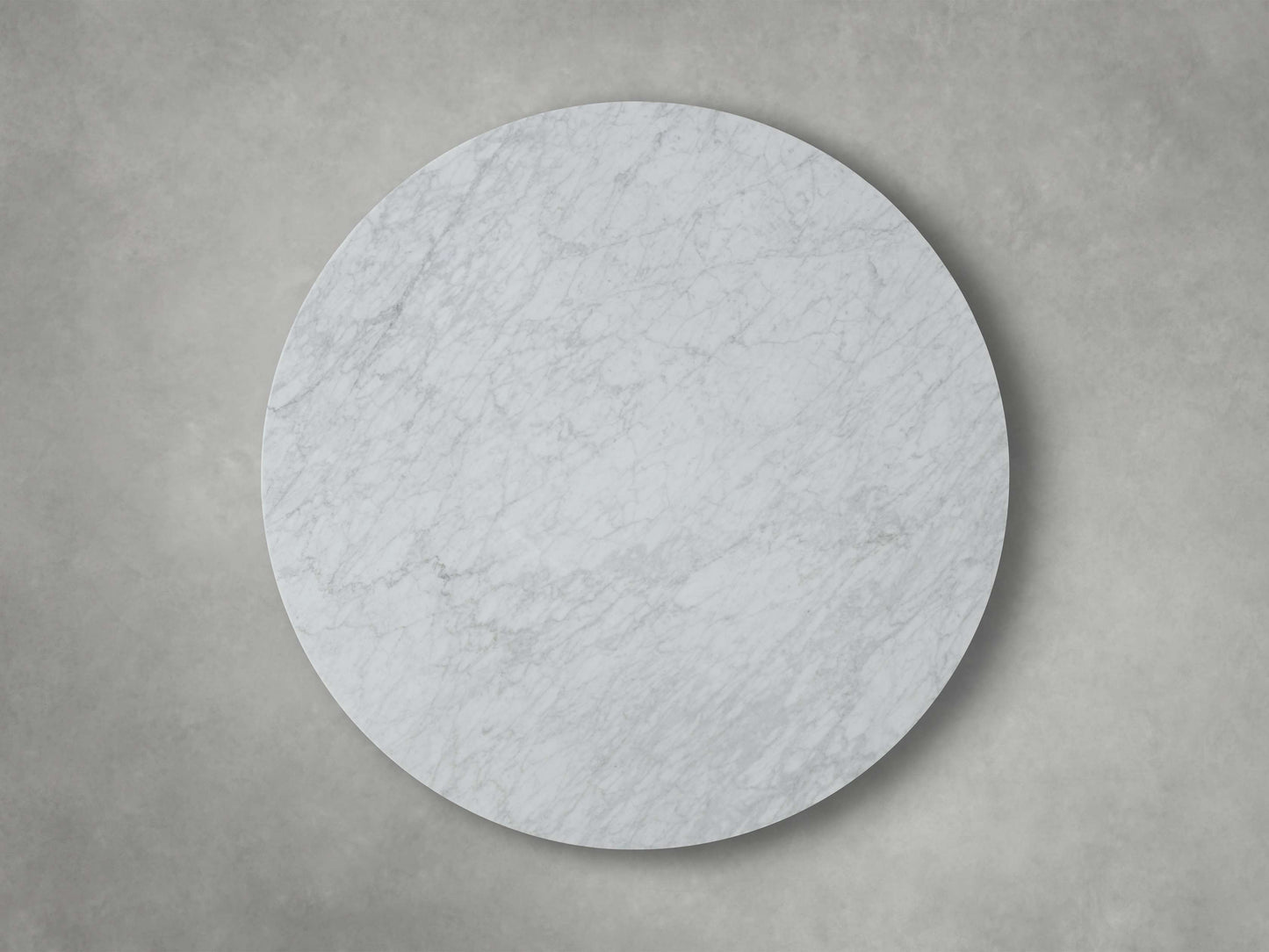 Saint Germain Round Coffee Table with Metal Dauphine Base