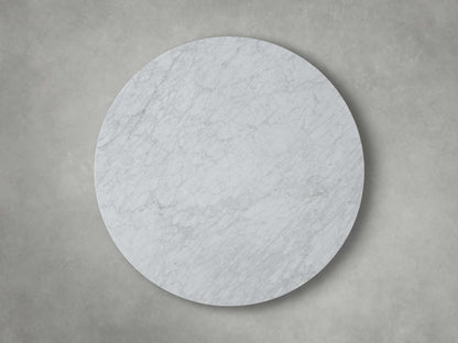 Saint Germain Round Coffee Table with Metal Dauphine Base