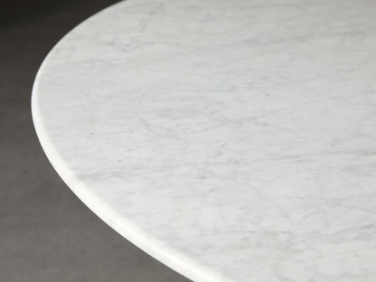 Saint Germain Round Stone Coffee Table with Dauphine Base