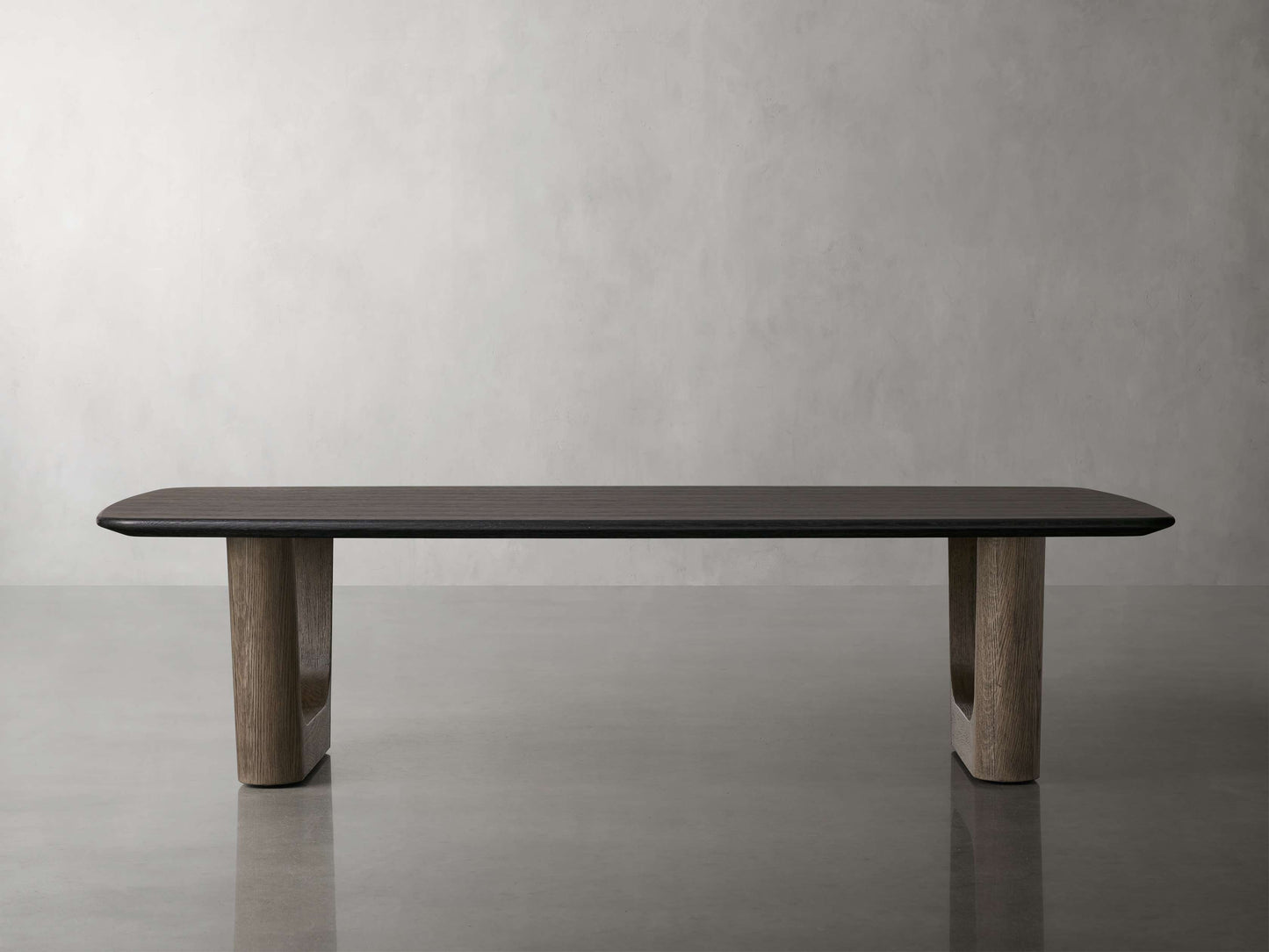 Saint Germain 72" Wood Coffee Table with Rennes Base