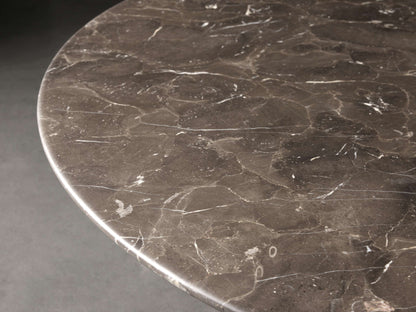 Saint Germain Round Coffee Table with Metal Dauphine Base