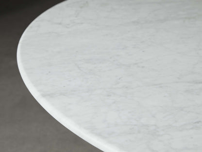 Saint Germain Round Stone Coffee Table with Rennes Base