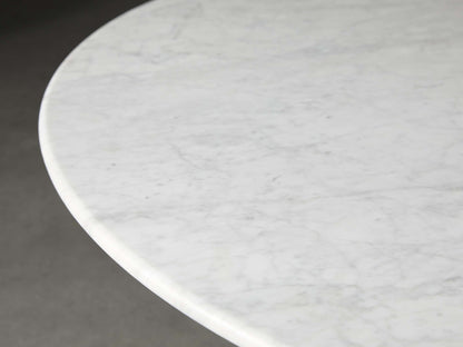 Saint Germain Round Stone Coffee Table with Rennes Base