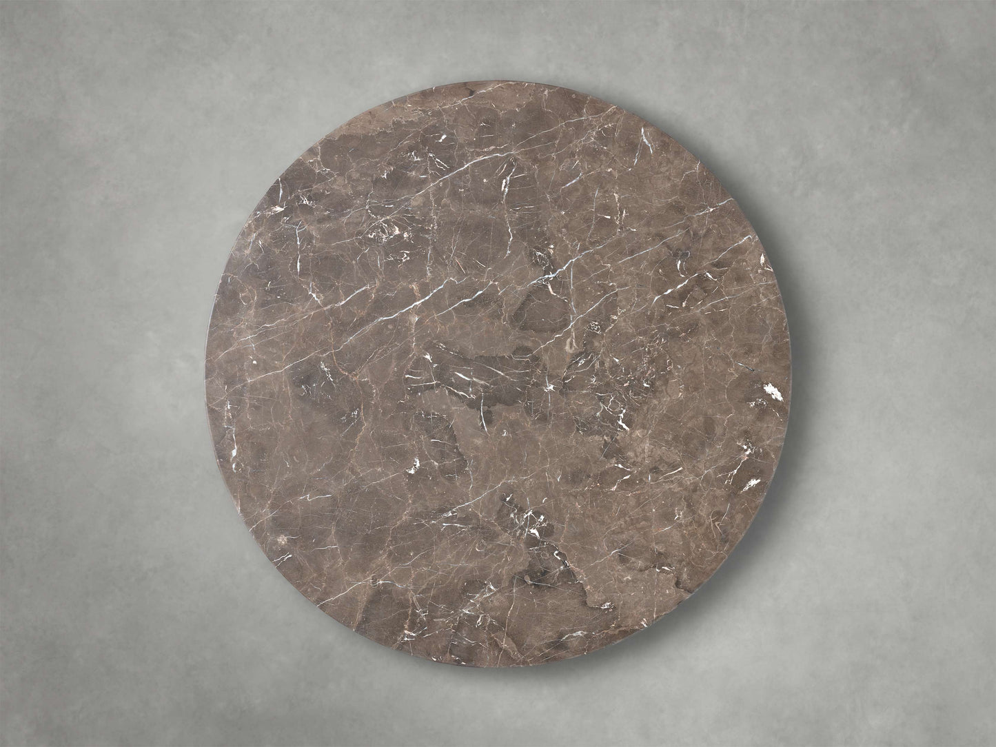 Saint Germain Round Stone Dining Table with Dauphine Base