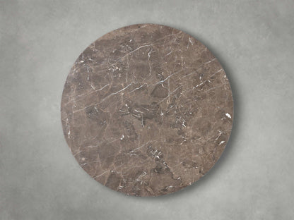 Saint Germain Round Stone Dining Table with Dauphine Base