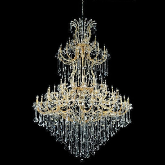 Maria Theresa Crystal Chandelier in gold plated finish