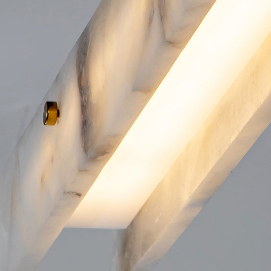 Linear Alabaster Chandelier Chandelier