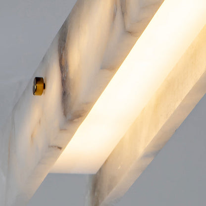Linear Alabaster Chandelier Chandelier
