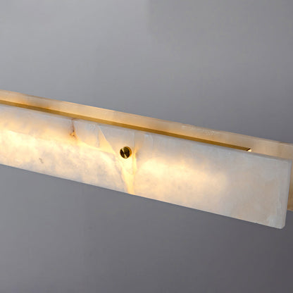 Linear Alabaster Chandelier Chandelier