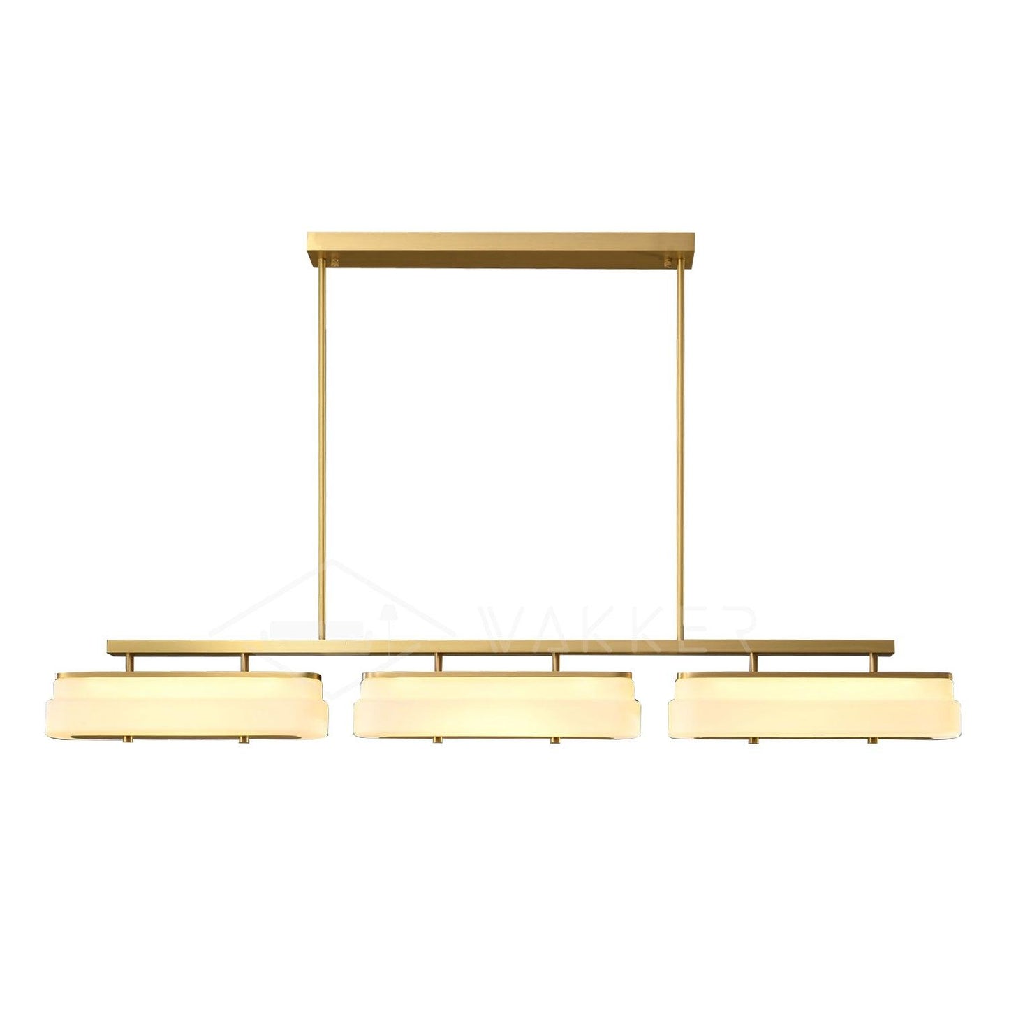 Spate Pendant Lamp 3heads: ? 56″ x H 7″ / Dia 142cm x H 18cm / Warm White Pendant light