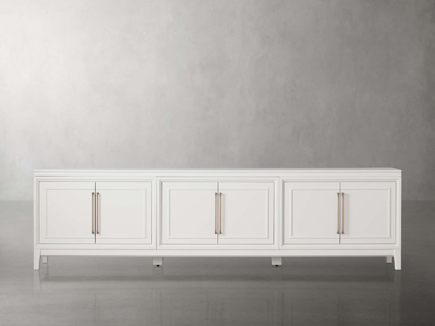 Rowan Media Console with Wood Doors