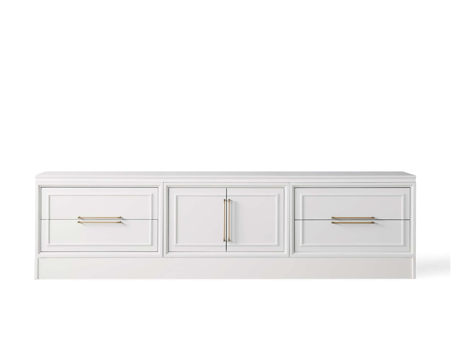 Rowan Modular Wood Door Plinth Media Console