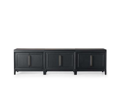 Rowan Media Console with Wood Doors