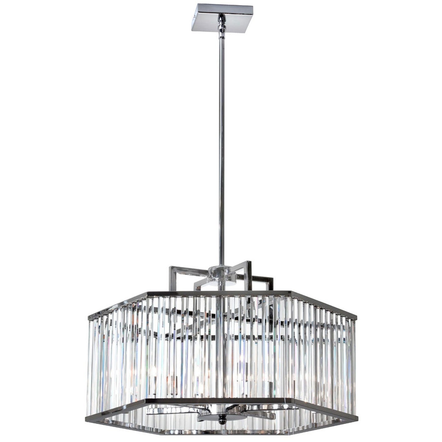 Six-Light Crystal Chandelier