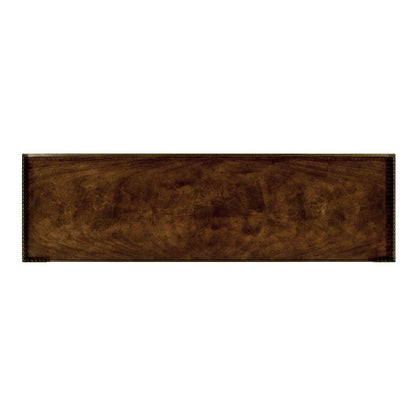 Jonathan Charles Brompton French Style Mahogany Console with Brass Gallery (494892-BMA)