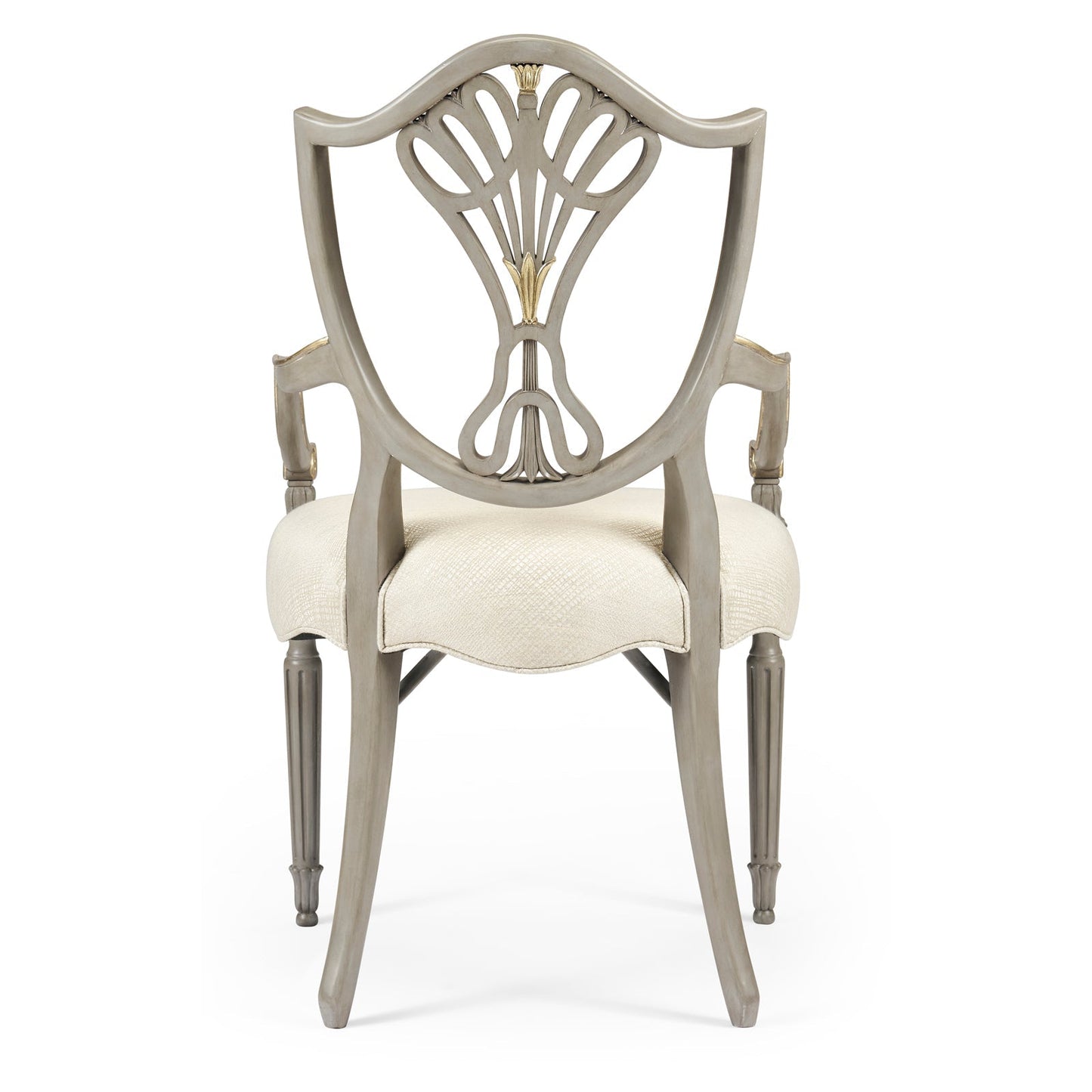 Jonathan Charles Buckingham Gilded Dining Armchair (495819-AC-PBG-F200) - Set of 2