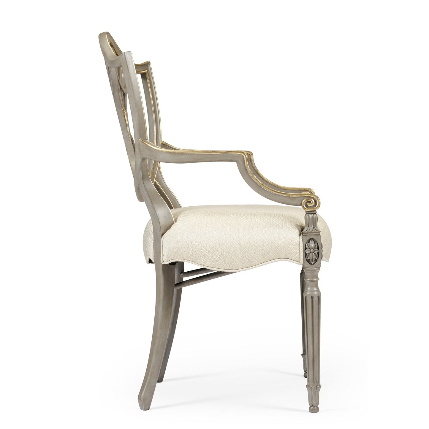 Jonathan Charles Buckingham Gilded Dining Armchair (495819-AC-PBG-F200) - Set of 2