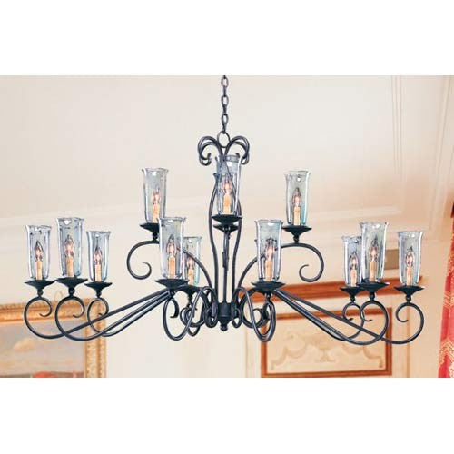 Wallis Oval Chandelier - Gilded Tobacco