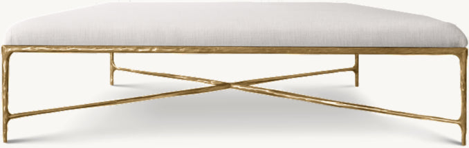Thaddeus Fabric Square Coffee Ottoman