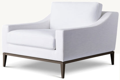 Italia Slope Arm Chair - Metal Base