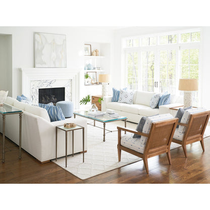 Barclay Butera Laguna Bluff Metal And Glass Cocktail Table