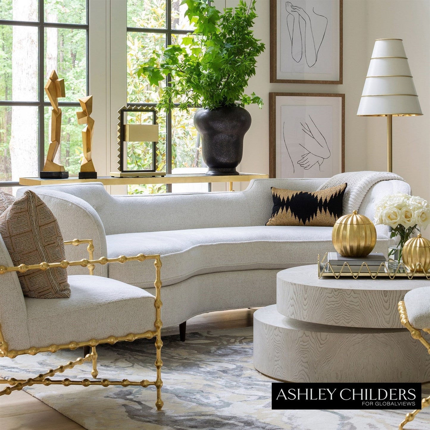 Global Views Lauren Sofa-Avoletta by Ashley Childers