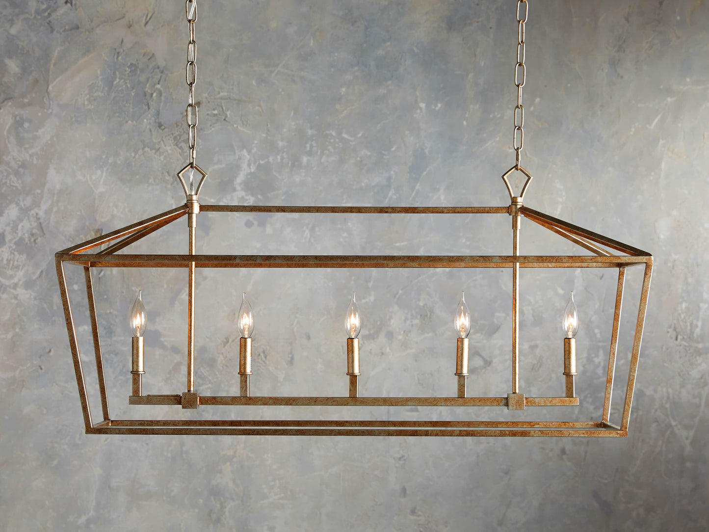 Garnet Rectangular Chandelier