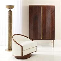 Global Views Swivel Chair
