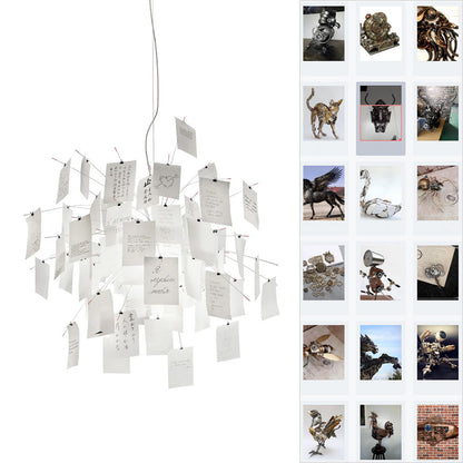 Paper Chandelier Dia 23.6″ x H 23.6″ / Punk Theme Chandelier