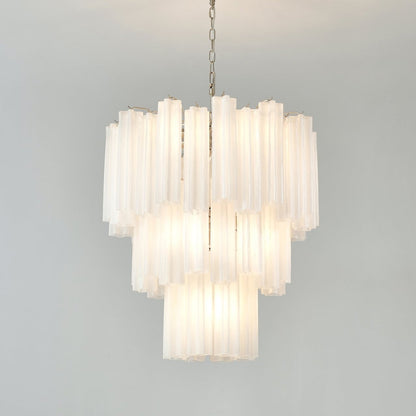 Frosted Glass Tubes Chandelier Chandelier