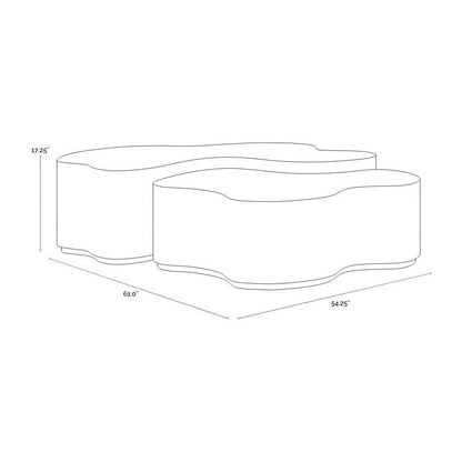 Sunpan Boise Nesting Coffee Tables (- Set of 2)