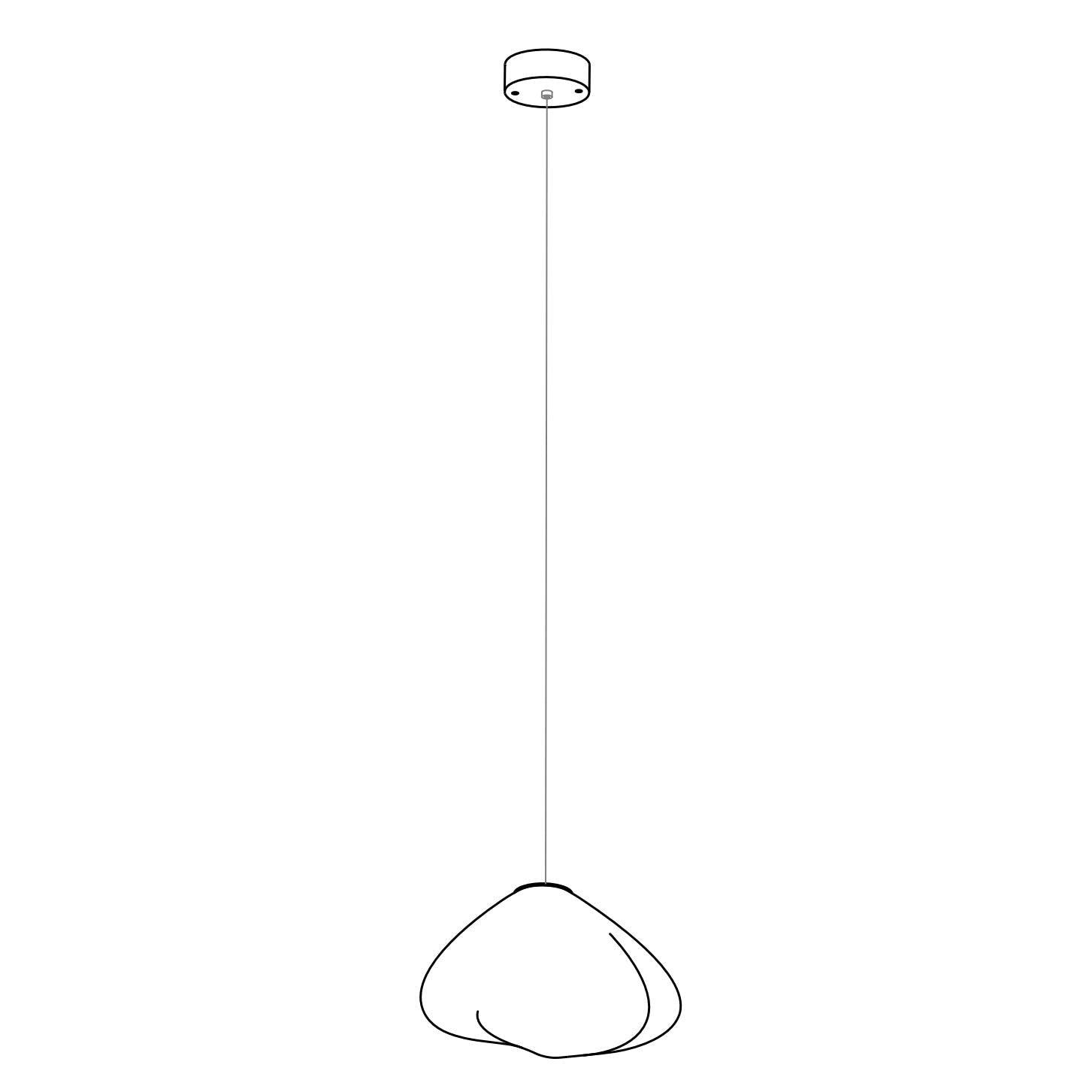 Blown Glass Random Pendant Light Pendant light