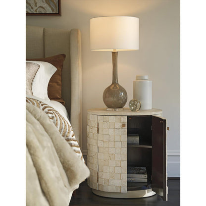 Lexington Rendezvous Albion Stone Oval Nightstand