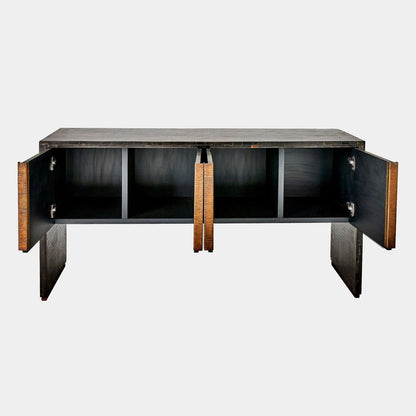 Global Views Bjorn Horn Black Inlay Console