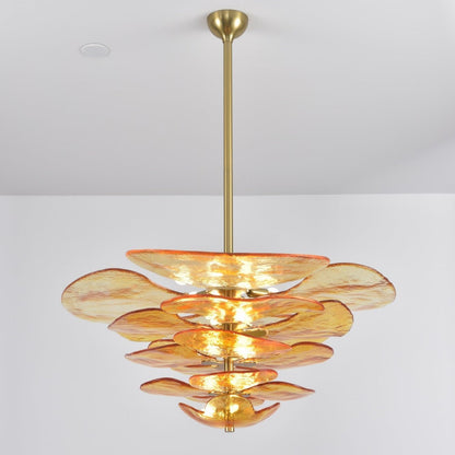 Petals Gold Murano Chandelier 1001 Chandelier