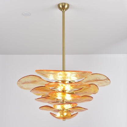 Petals Gold Murano Chandelier 1001 Chandelier