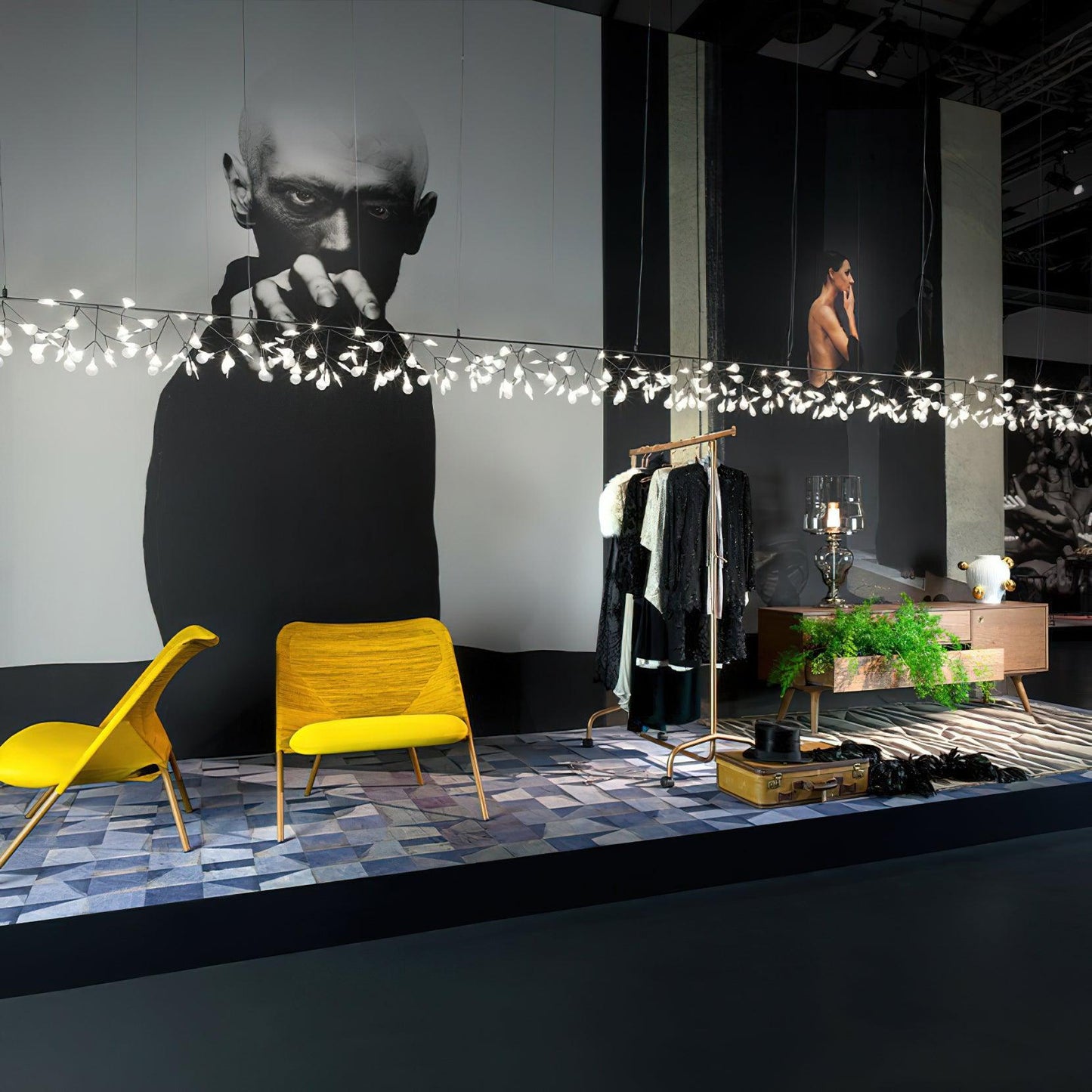Long Style Firefly LED Chandelier Chandelier