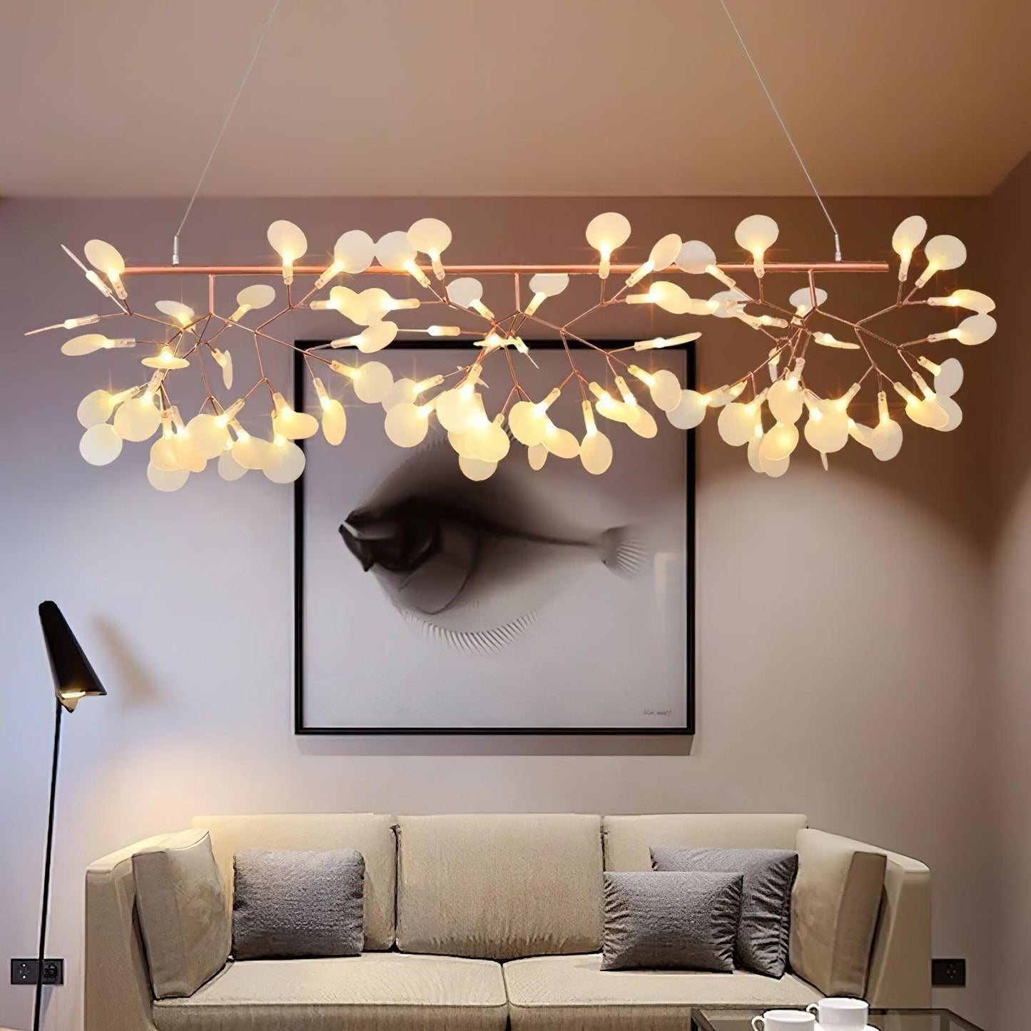 Long Style Firefly LED Chandelier Chandelier
