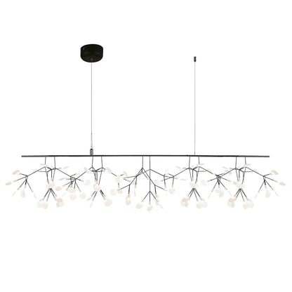 Black Firefly LED Chandelier 108 heads Dia 59″ x W 19.7″ / Dia 150cm x W 50cm / Warm Light / Wall switch Chandelier