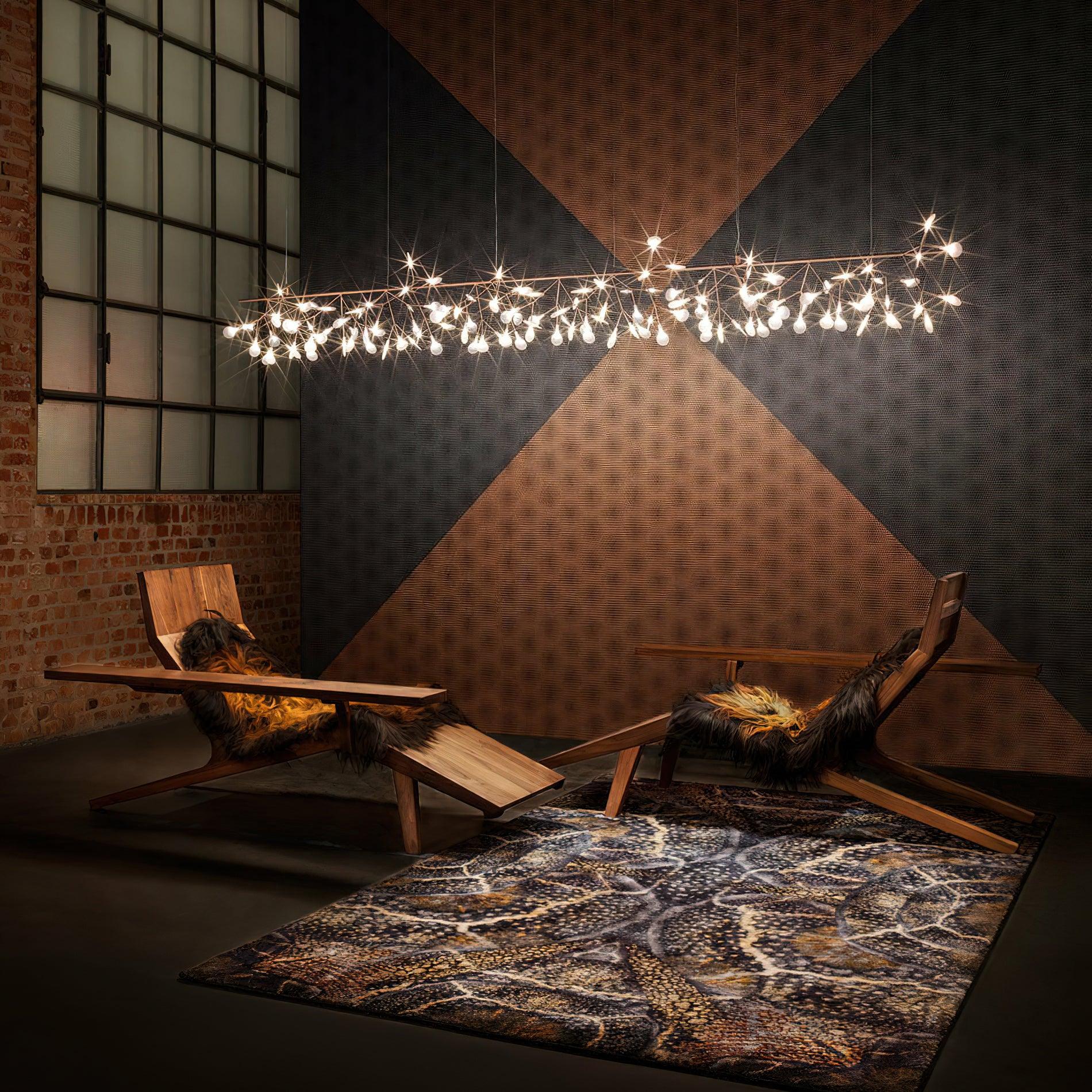 Long Style Firefly LED Chandelier Chandelier