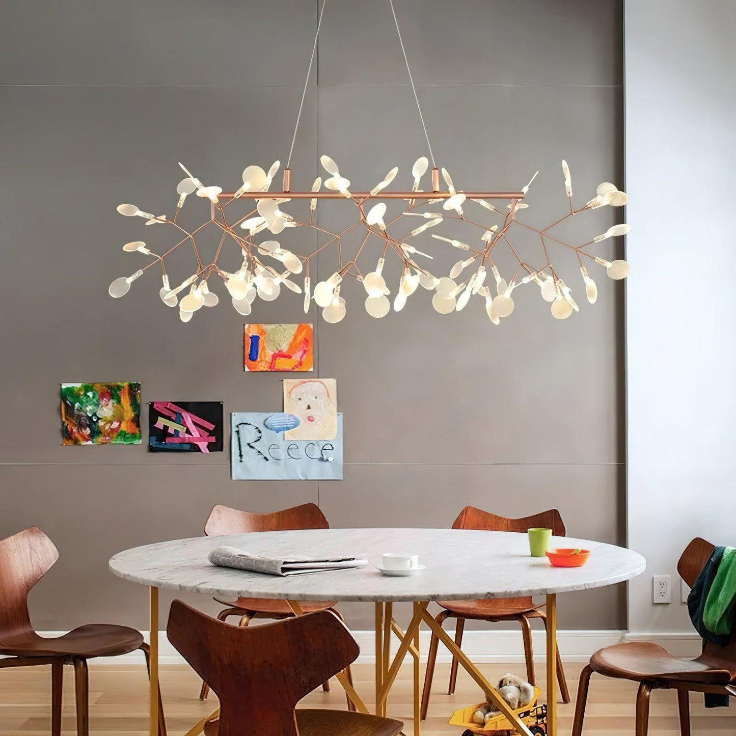 Long Style Firefly LED Chandelier Chandelier