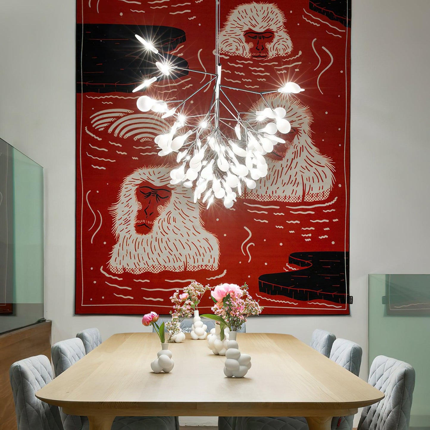 Long Style Firefly LED Chandelier Chandelier