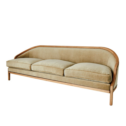 Global Views Tailored Sofa-Bleached Oak
