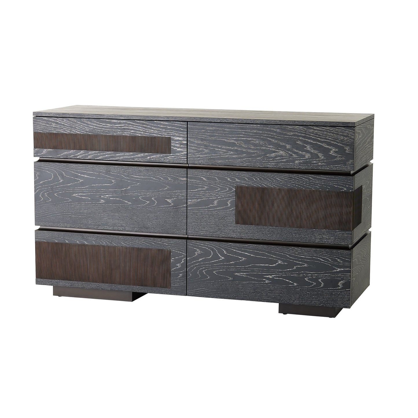 Global Views Brazil Dresser-Black Cerused Oak