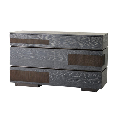 Global Views Brazil Dresser-Black Cerused Oak
