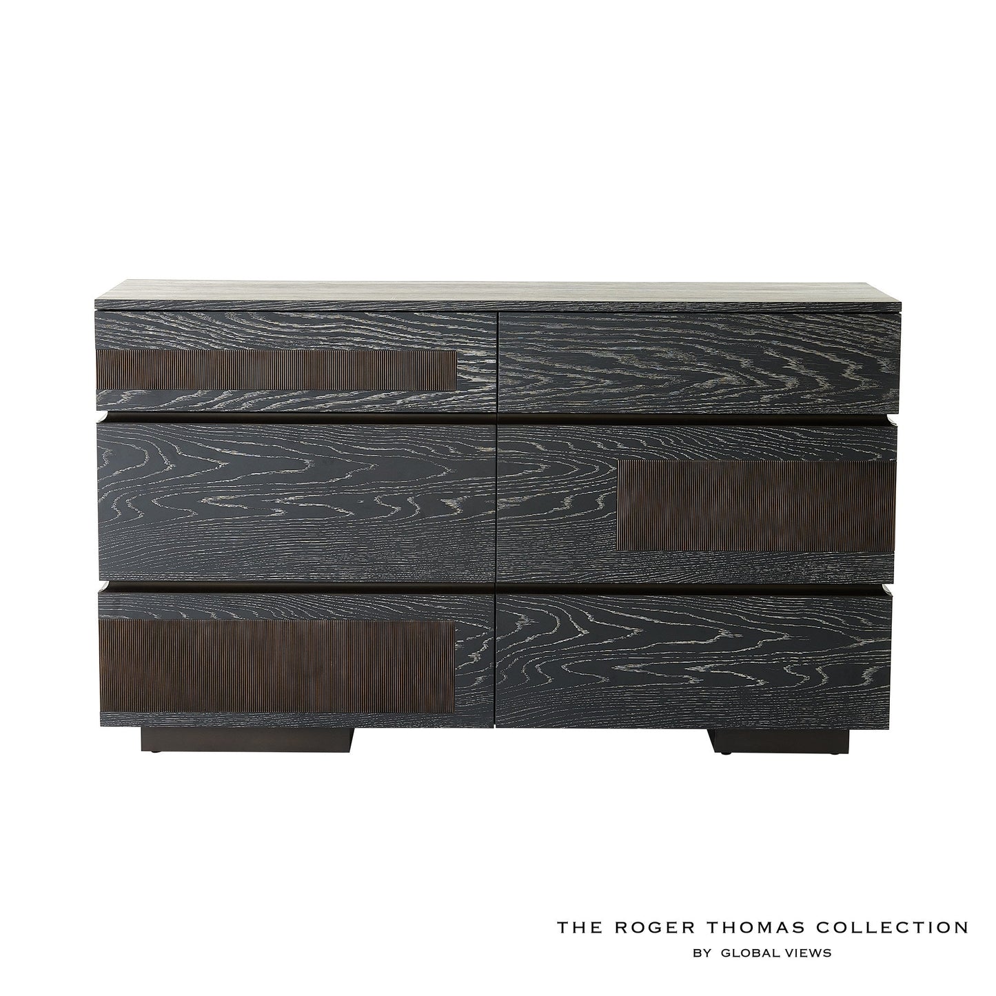 Global Views Brazil Dresser-Black Cerused Oak