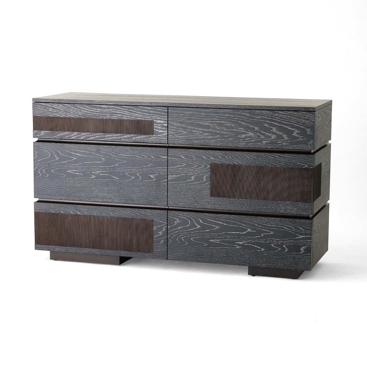 Global Views Brazil Dresser-Black Cerused Oak
