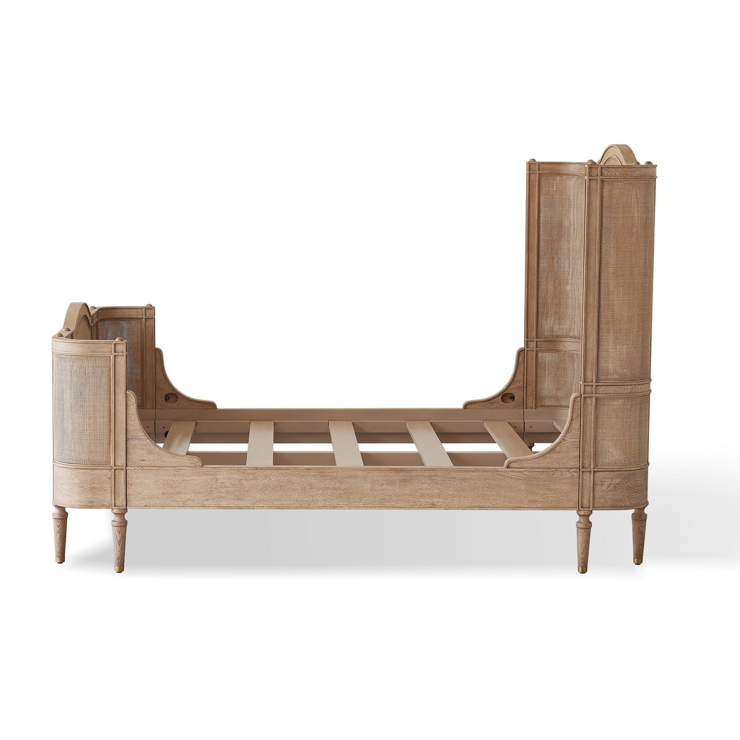 Global Views Josephine Queen Bed-Blackened Oak